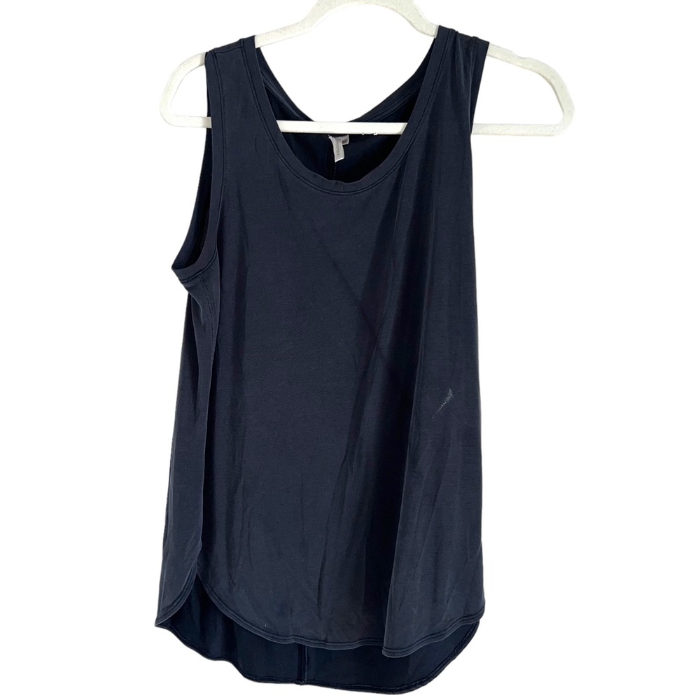 Banana Republic Womens Size Medium Charcoal Grey Sleeveless T-Shirt Modal blend